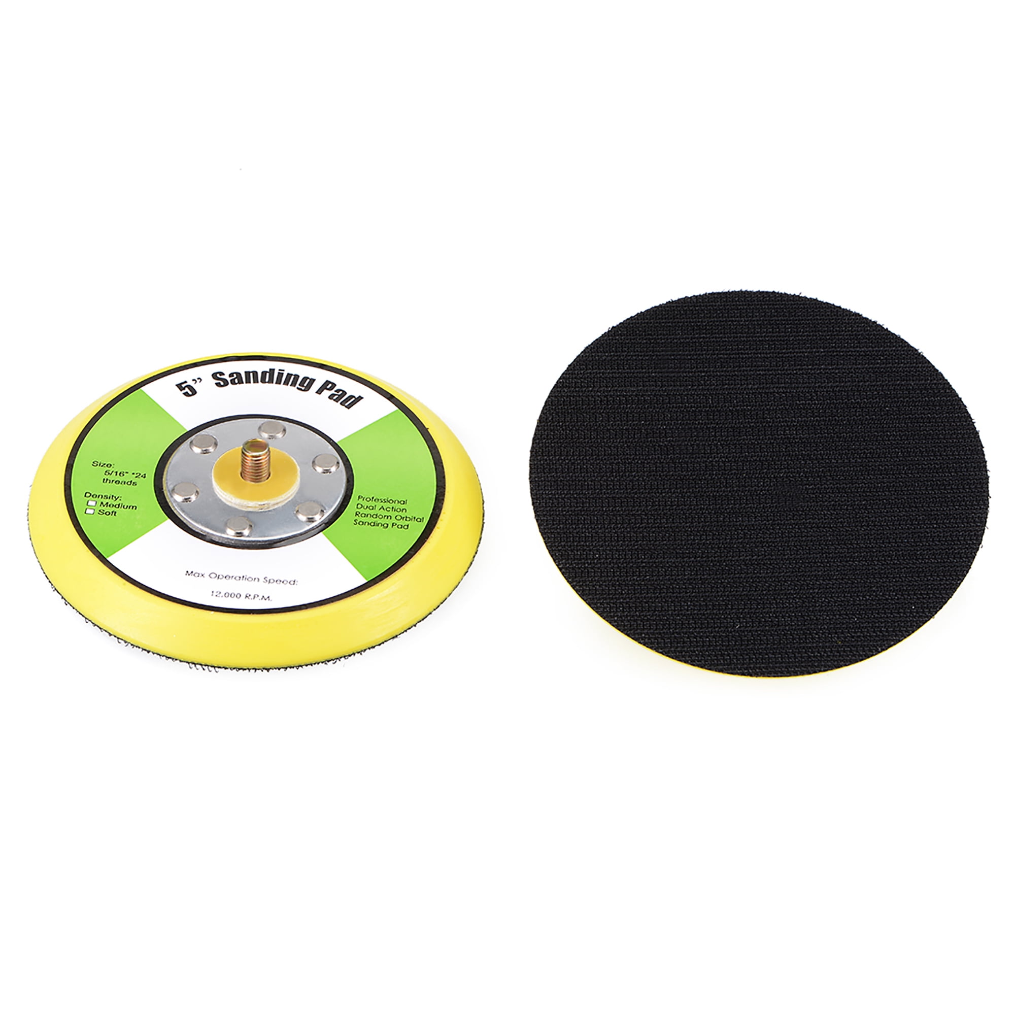 5Inch Hook and Loop Sanding Pad, 5/16Inch*10mm Thread, Sandpaper