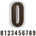 thumbnail image 1 of 5 Inch House Numbers, Stainless Steel, Backlit LED 6000K Illuminated Home Address Number, Lighted House Numbers, Modern Address Numbers (0, Bronze), 1 of 5