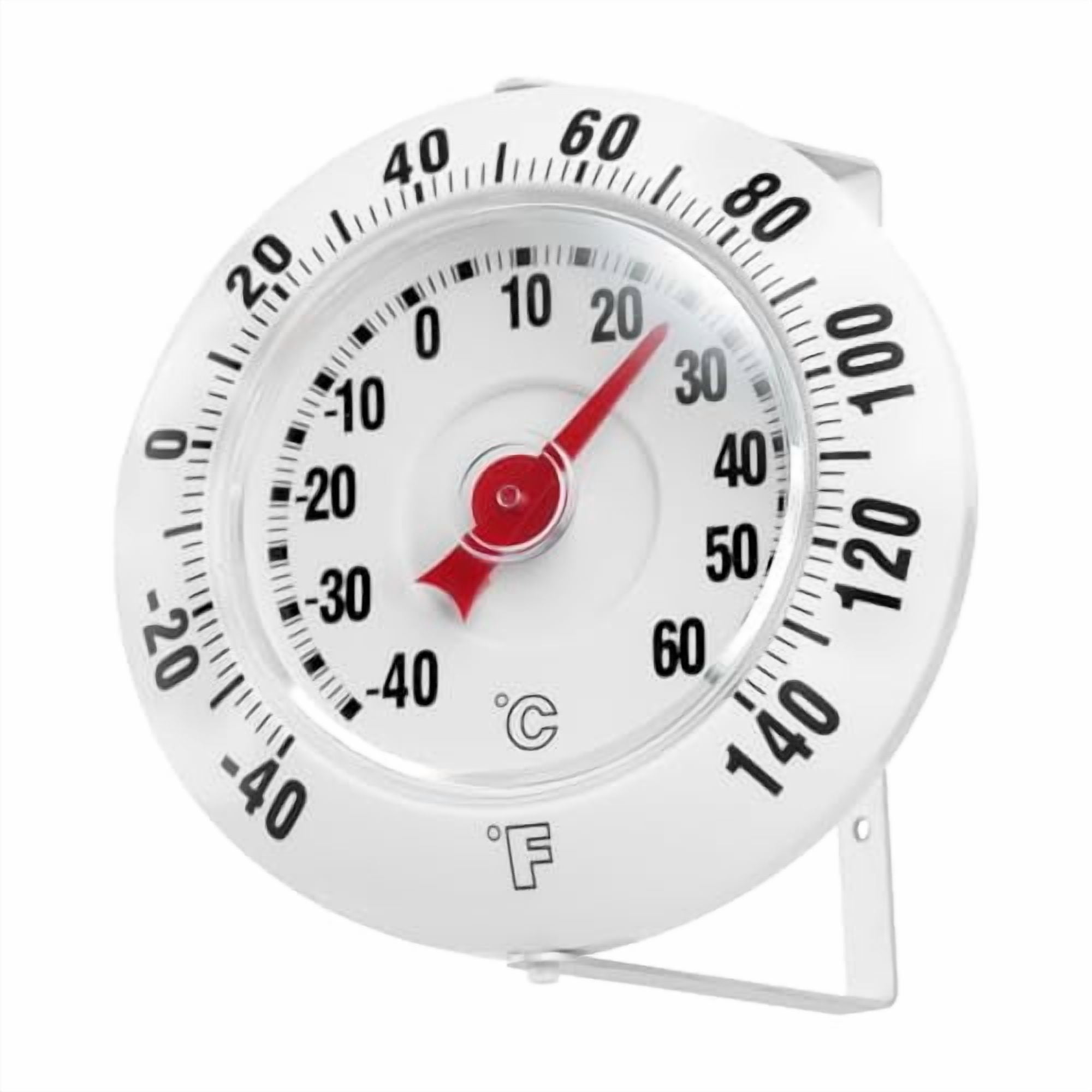 5 Inch Indoor Outdoor Thermometer with Mounting Bracket, Big and Bold ...