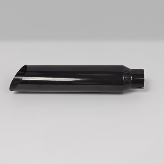 5 Inch Inlet 8 Inch Outlet Exhaust Stack Tip T409 Stainless Steel Miter Cut Truck Chimney Stack Black 36 Inch
