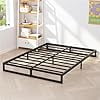 5 Inch King Size Bed Frame Metal Platform Mattress Foundation with Steel Slat Support, No Box Spring Needed, Easy Assembly, Black