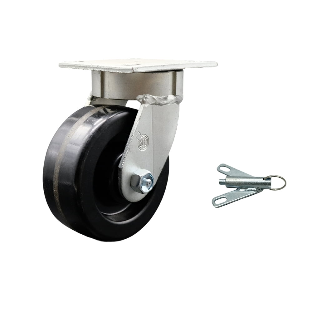 5 Inch Kingpinless Phenolic Wheel Swivel Caster with Swivel Lock ...