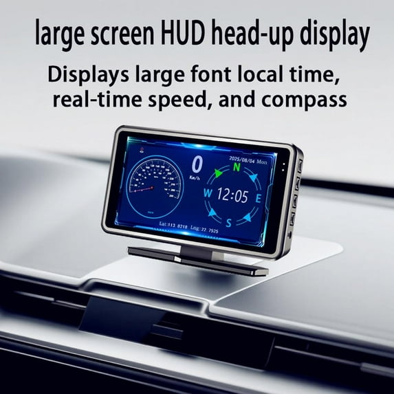 5-Inch Large Screen Dash Cam Hd Hud Head-Up Display Smartphone Connectivity