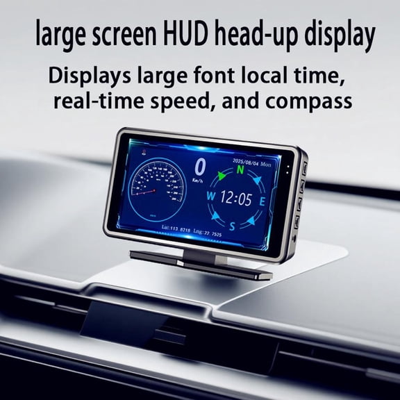 5 Inch Large Screen For Dash Cam with Head Up Display HUD for Cars Comes with Power Cord and Car Charger for Multiple Models
