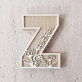 thumbnail image 1 of 5 Inch Large Wooden Letters for Wall Decor, Flowered Paintable Wooden Nursery Letters for Crafts Wood Alphabet for Birthday Boho Nursery Name Sign Wedding Home Decoration, 1 of 6