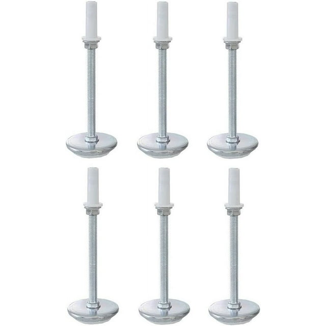 5" Inch Legs Adjustable Height Threaded Bed Frame Glides Set of 6