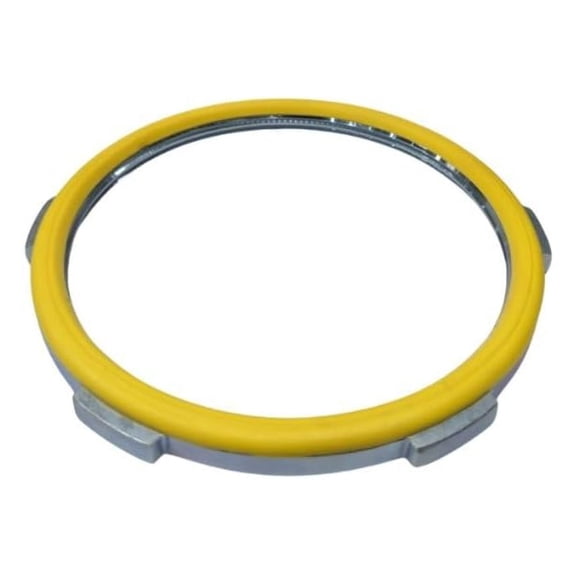 5 Inch Malleable Iron Sealing Lock Nut - Electrical Conduit Locknut with PVC Molded Gasket for A Weatherproof Seal and Zinc Plated for Corrosion Resistance - 1-Pack