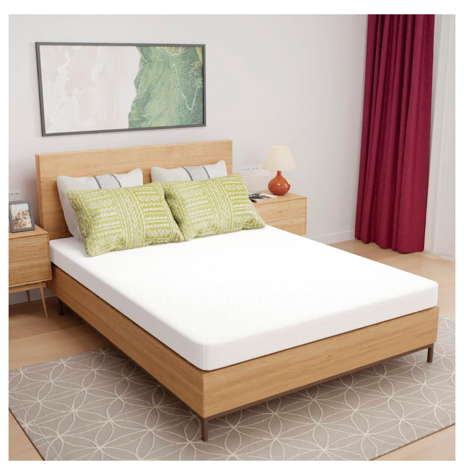 5 Inch Memory Foam Mattress/Cooling Gel Bamboo Charcoal Infused