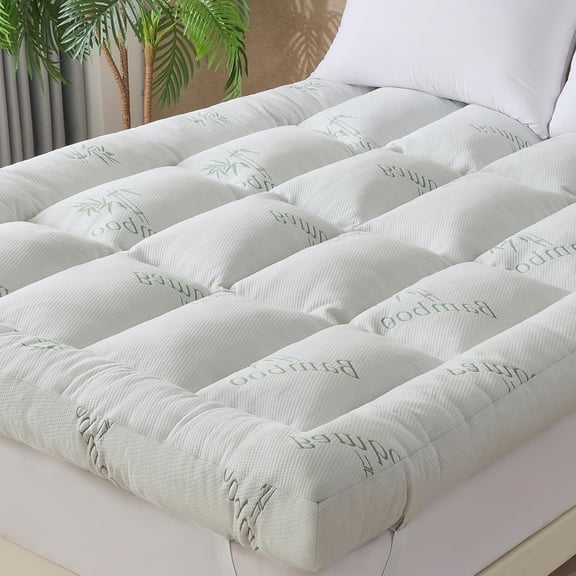 5 Inch Memory  Mattress Topper  Size for  , with Cooling Breathable  Viscose Air Layer, Soft Pillow Top Mattress Topper, 75x39x5in