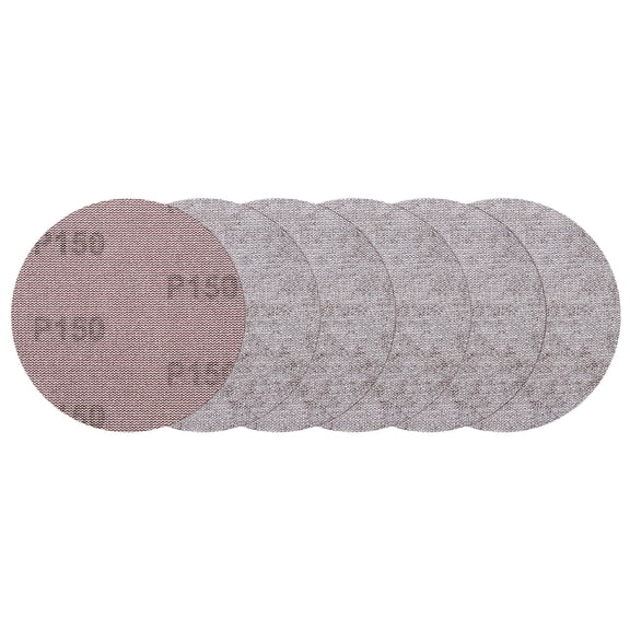 5 Inch Mesh Sanding Disc, 30pcs 150 Grit Dust Free Drywall Sandpaper Hook and Loop Sander Pads