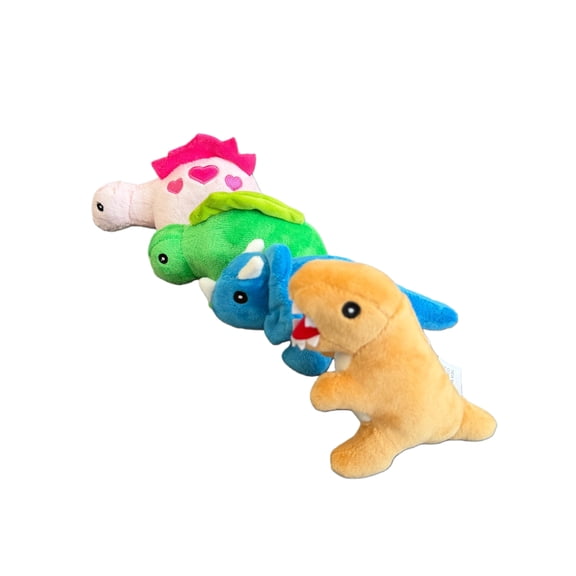 5 Inch Mini Dinosaur Plush Toys Set Cute Soft Dino Stuffed Animals for Kids, Fun T-Rex, Triceratops & Stegosaurus Plushies, Christmas Gifts, Birthday Presents, Stocking Stuffers & Holiday Surprises