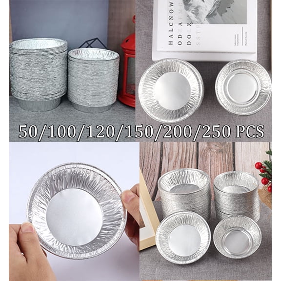 5 Inch Mini Pie Pan - Small Disposable Aluminum Foil Mini Pie Tin for Baking, Personal Size