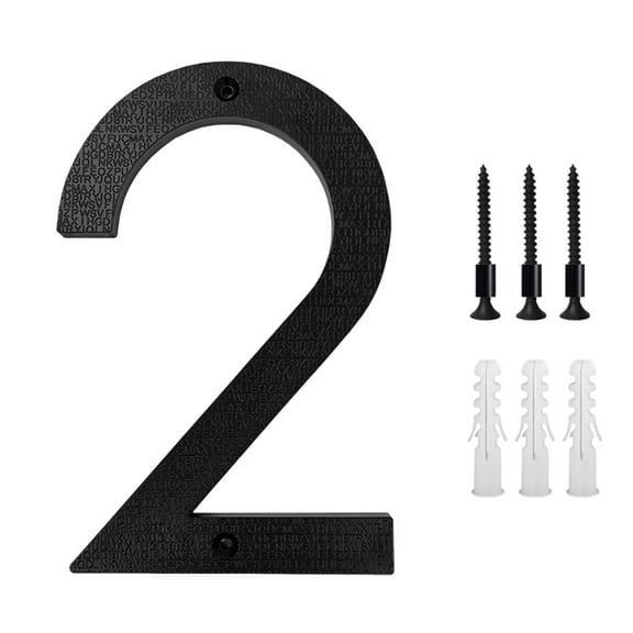 5 Inch Modern Metal House Numbers Black Door Number House Address Letters and Numbers for Outside Signs