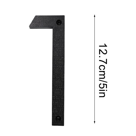5 Inch Modern Plastic House Numbers, Address Letters & Numbers for Outside Signs
