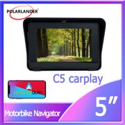 5 Inch Motorcycle Navigator C5 Linux System Wireless Wired CarPlay Android Auto HD Support 4K Video Playback
