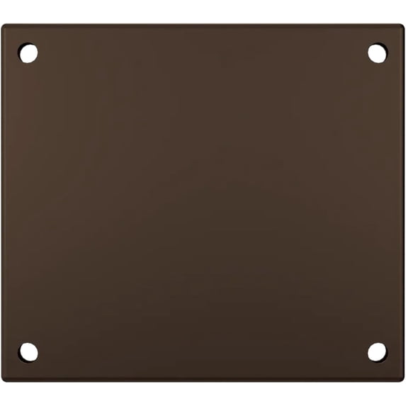 5-Inch Mounting Plate for Lighted Address Numbers by LN LUMANUMBERS, Durable Stainless Steel, (for 2 Numbers, Bronze)