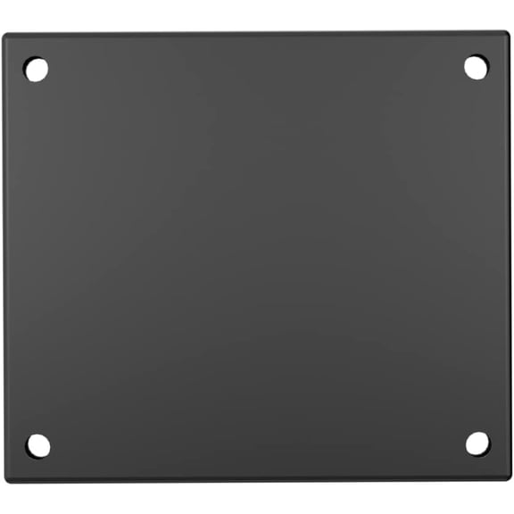 5-Inch Mounting Plate for Lighted Address Numbers by LN LUMANUMBERS, Durable Stainless Steel, (for 2 Numbers, Charcoal Gray)