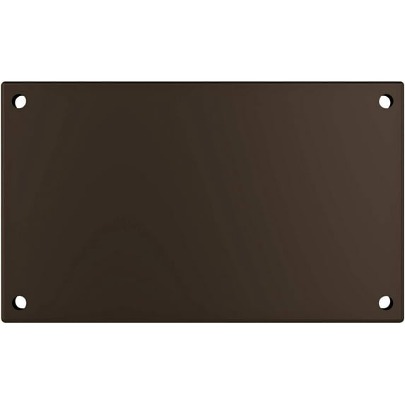 5-Inch Mounting Plate for Lighted Address Numbers by LN LUMANUMBERS, Durable Stainless Steel, (for 3 Numbers, Bronze)