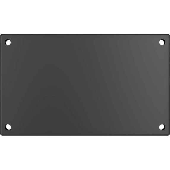 5-Inch Mounting Plate for Lighted Address Numbers by LN LUMANUMBERS, Durable Stainless Steel, (for 3 Numbers, Charcoal Gray)