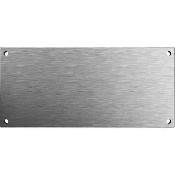 5-Inch Mounting Plate for Lighted Address Numbers by LN LUMANUMBERS, Durable Stainless Steel, (for 4 Numbers, Brushed Nickel)