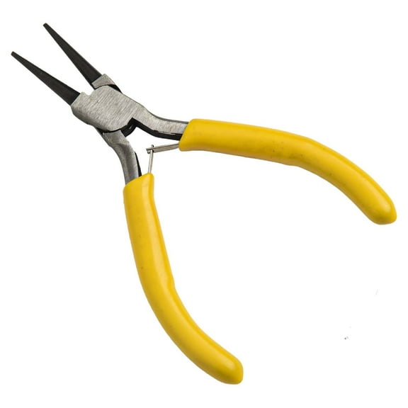5 Inch Needle Nose Pliers for Jewelry Making - Wire Pliers with Flat Tips, Sturdy Metal Construction