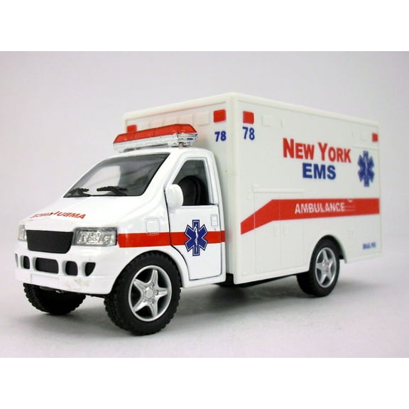 5 Inch New York EMS Ambulance Scale Model - White