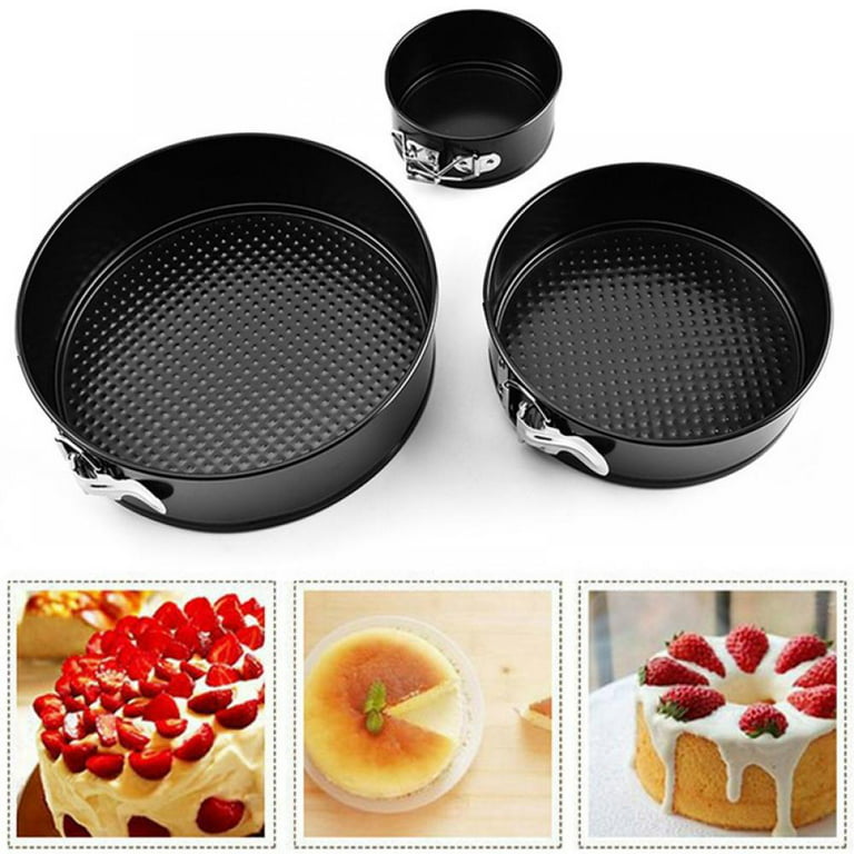Springform Pan 8 inch Non Stick Cheesecake Pan/Round Cake Pan/Springform  Cake Tin with Removable Bottom and Quick-Release Latch 