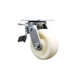 thumbnail image 1 of 5 Inch Nylon Swivel Caster with Ball Bearing and Total Lock Brake Service Caster, 1 of 2