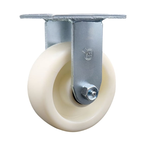 5 Inch Nylon Wheel Rigid Caster with Roller Bearing Service Caster Brand