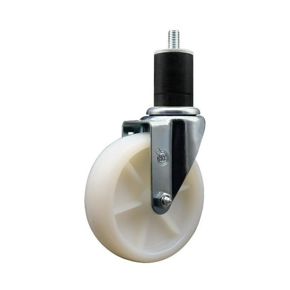 5 Inch Nylon Wheel Swivel 1-3/4 Inch Expanding Stem Caster SCC