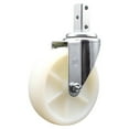 thumbnail image 1 of 5 Inch Nylon Wheel Swivel 3/4 Inch Square Stem Caster Service Caster Brand, 1 of 2