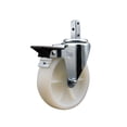 thumbnail image 1 of 5 Inch Nylon Wheel Swivel 3/4 Inch Square Stem Caster with Brake Service Caster, 1 of 2