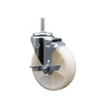thumbnail image 1 of 5 Inch Nylon Wheel Swivel 5/8 Inch Threaded Stem Caster with Brake SCC, 1 of 2
