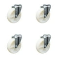 thumbnail image 1 of 5 Inch Nylon Wheel Swivel Bolt Hole Caster Set Service Caster Brand, 1 of 2