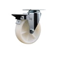thumbnail image 1 of 5 Inch Nylon Wheel Swivel Top Plate Caster with Posi Brake Service Caster Brand, 1 of 2