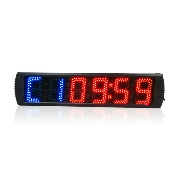 5 Inch Outdoor LED Interval Timer Lar Digital Tube Stopwatch School Home Swimming Running Gym Tabata Boxing Training Timer