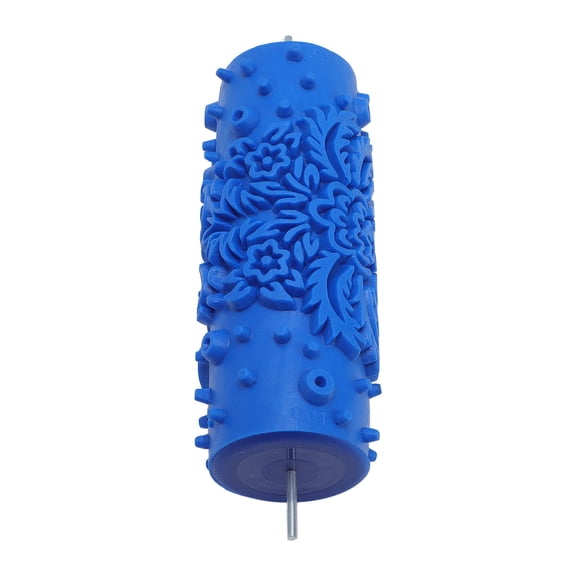 5 Inch Pattern Paint Roller Washable Reusable Decorative Art Pattern Texture Rubber Roller for Wall Decoration, 5.91x2.36x2.36 inches / 15x6x6 cm