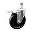 thumbnail image 1 of 5 Inch Phenolic Swivel 12mm Threaded Stem Caster with Total Lock Brake SCC, 1 of 2