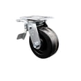 thumbnail image 1 of 5 Inch Phenolic Swivel Caster with Roller Bearing and Total Lock Brake SCC, 1 of 2