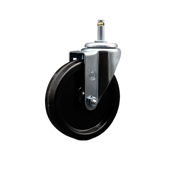 5 Inch Phenolic Wheel Swivel 7/16 Inch Grip Ring Stem Caster Service Caster