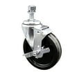 thumbnail image 1 of 5 Inch Phenolic Wheel Swivel ½ Inch Threaded Stem Caster with Brake SCC, 1 of 2
