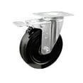 thumbnail image 1 of 5 Inch Phenolic Wheel Swivel Top Plate Caster with Total Lock Brake SCC, 1 of 2