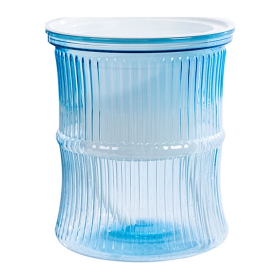 5 Inch Plant Pots,Self Watering Planter, Plastic Self Watering Planter with Deep Reservoir, Plant Pots for All House Plants, Flowers, African Violets, 4 Pack,Transparent