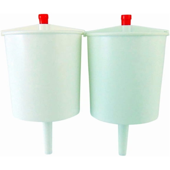 5 Inch Plastic Push Button Communion Cup Dispenser Set of 2