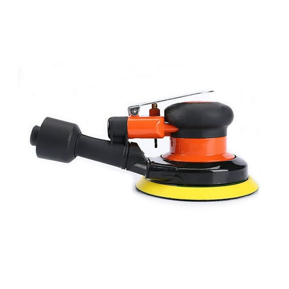 5 Inch Pneumatic Air Vacuuming Sander Polisher Tool Polishing Machine for Car Paint Care Wood Grinder Polisher Rust Removal ,Low Vibration