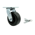thumbnail image 1 of 5 Inch Polyolefin Swivel Caster with Ball Bearing and Swivel Lock Service Caster, 1 of 2