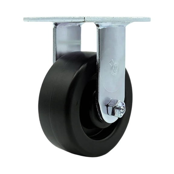 5 Inch Polyolefin Wheel Rigid Caster with Ball Bearing Service Caster Brand