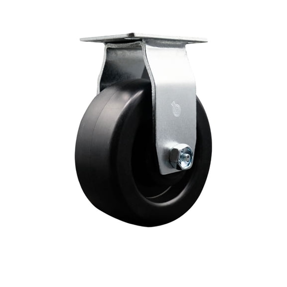 5 Inch Polyolefin Wheel Rigid Caster with Roller Bearing Service Caster
