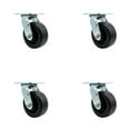 thumbnail image 1 of 5 Inch Polyolefin Wheel Swivel Caster Set with Ball Bearing Service Caster Brand, 1 of 2