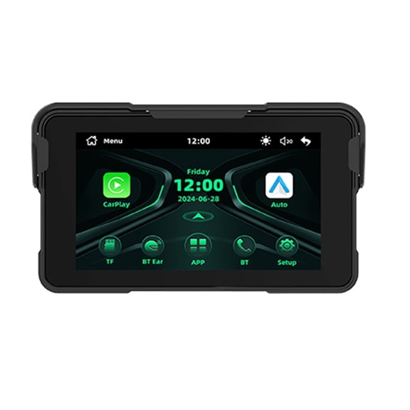 5 Inch Portable Digital Motorcycle Dashboard Motorcycle Navigation Display Screen Wireless CarPlay Moto Android Auto